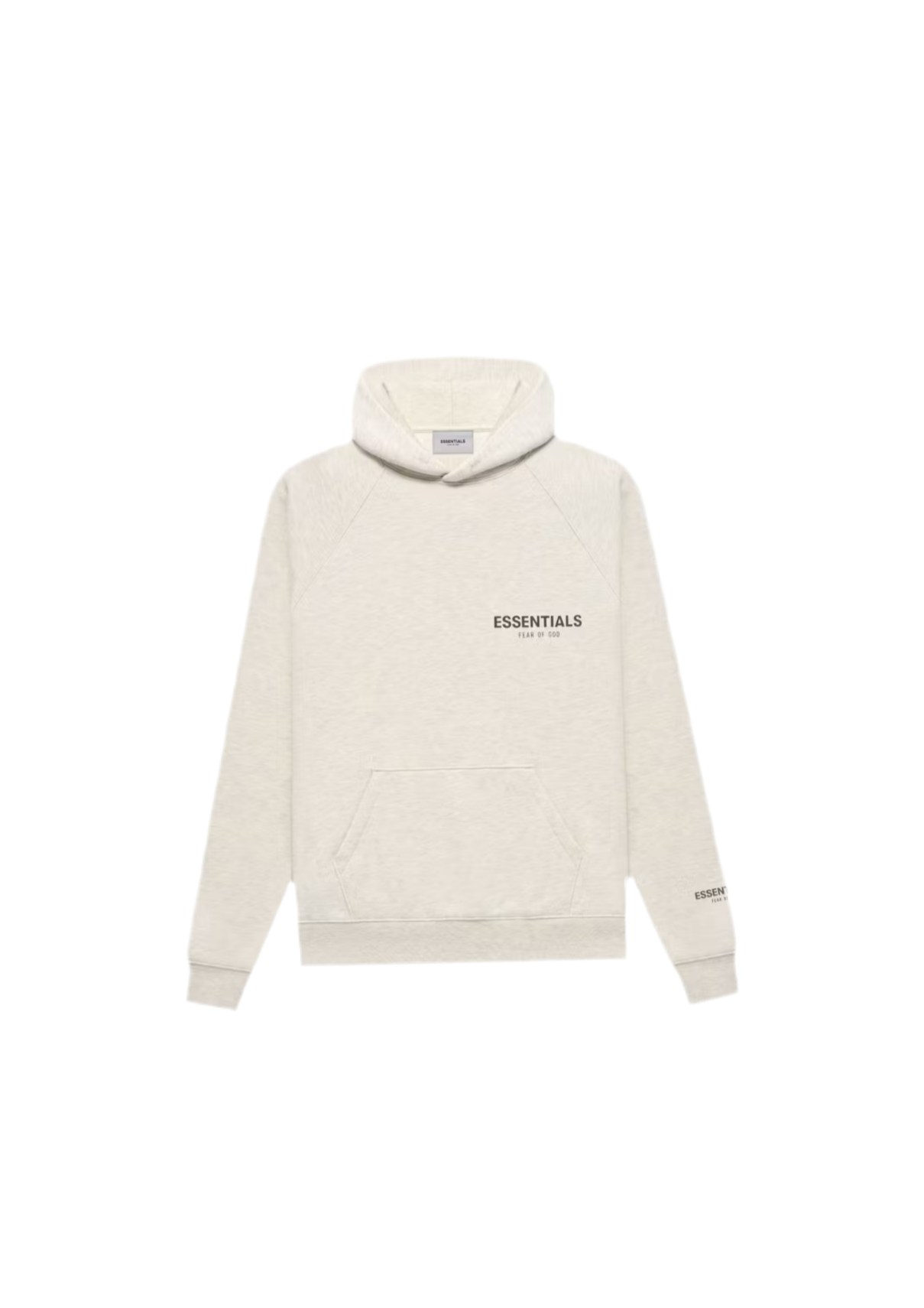 Fear of God Essentials Pullover Chest Logo Hoodie Light Oatmeal