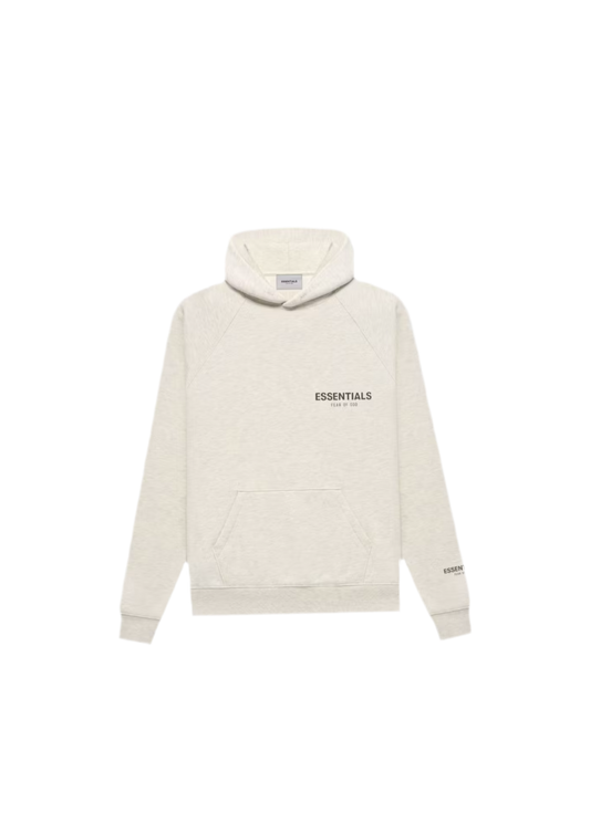 Fear of God Essentials Pullover Chest Logo Hoodie Light Oatmeal